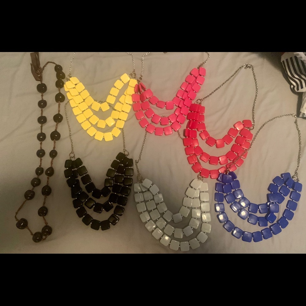 Several boutique necklaces